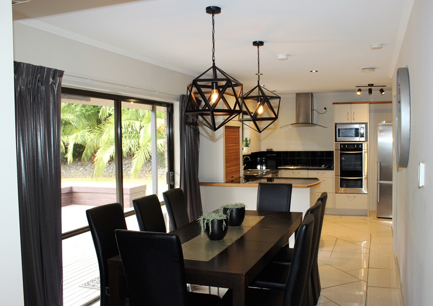 Kitchen and dining area